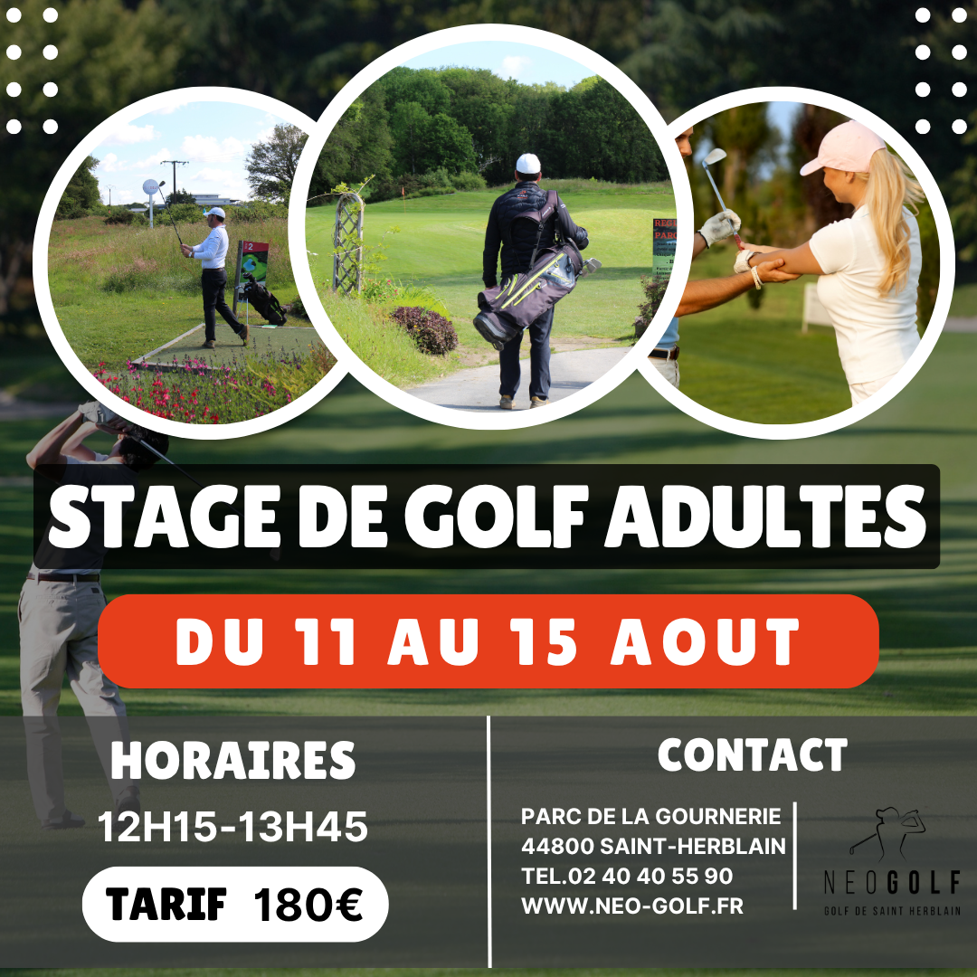Stage de golf adulte 2025 2