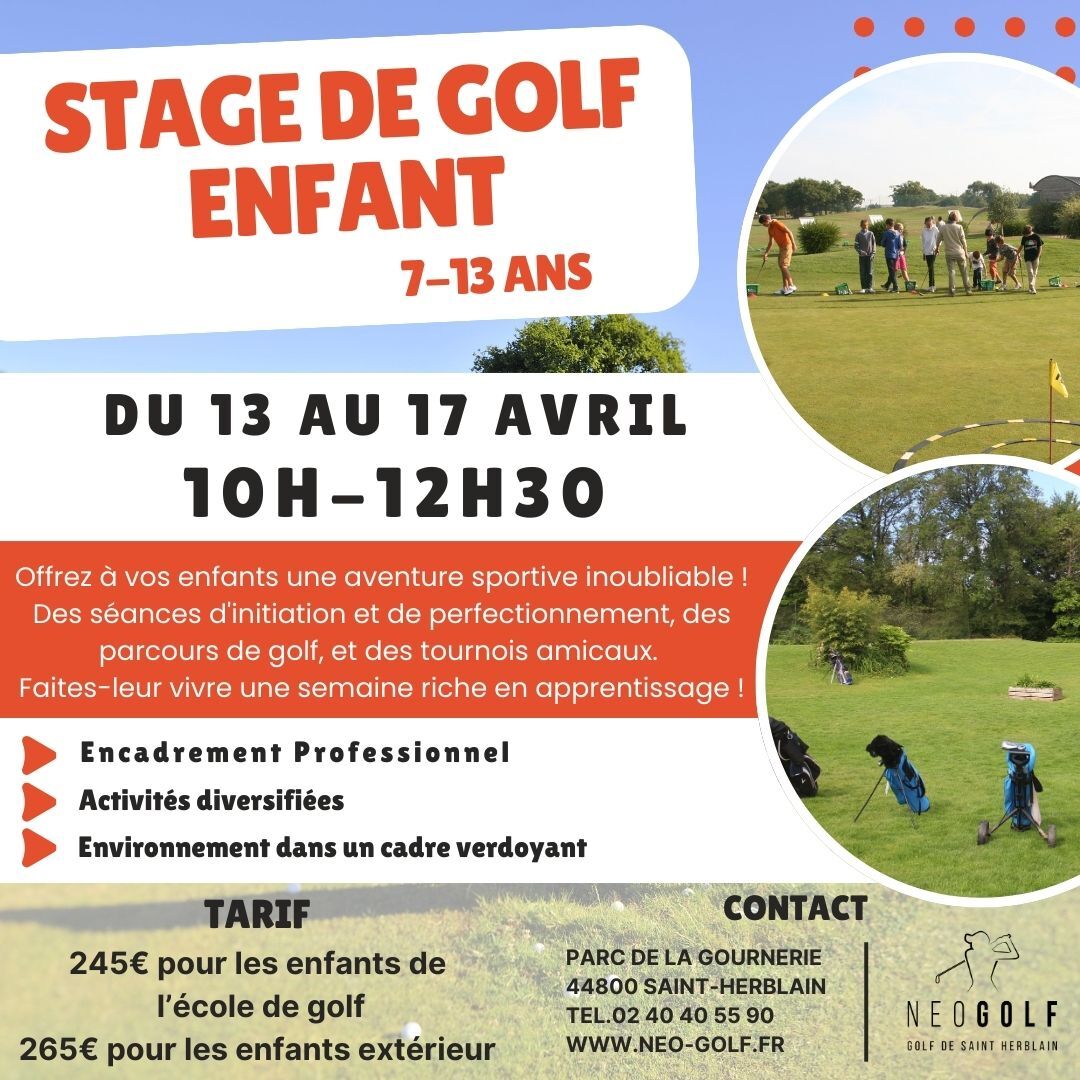 stage enfant avril 2026